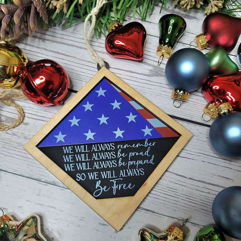 Honor and Remember: UV-Printed Patriotic Christmas Ornaments