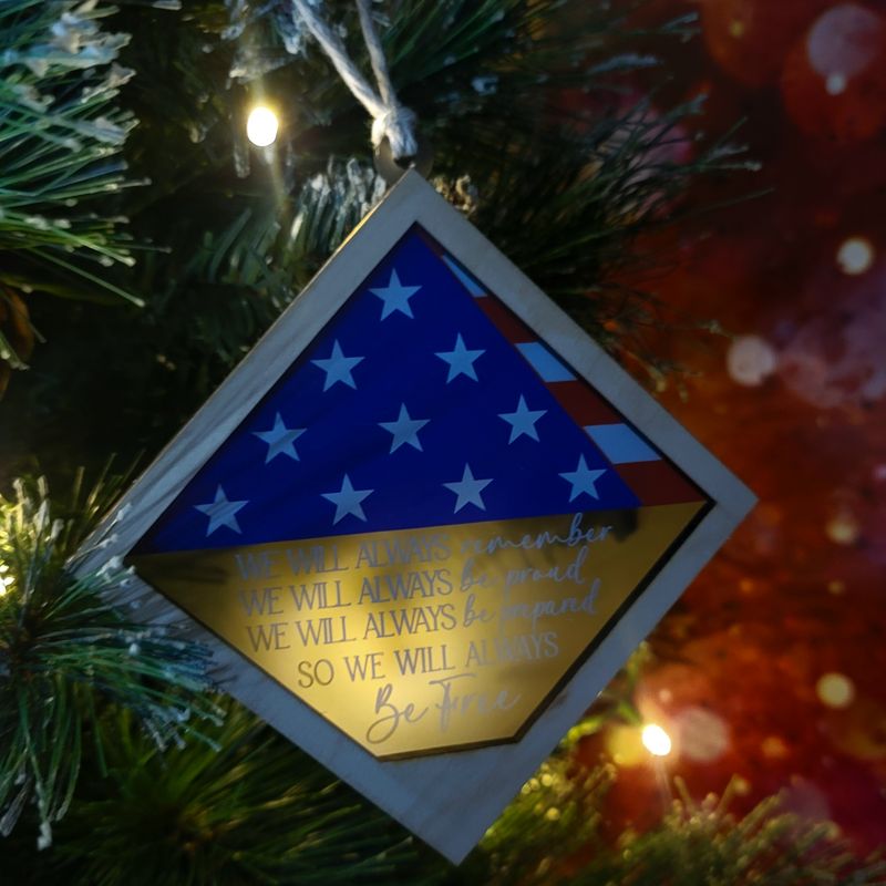 Honor and Remember: UV-Printed Patriotic Christmas Ornaments