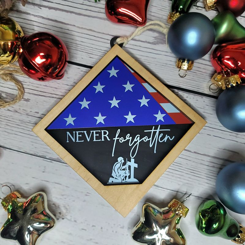 Honor and Remember: UV-Printed Patriotic Christmas Ornaments