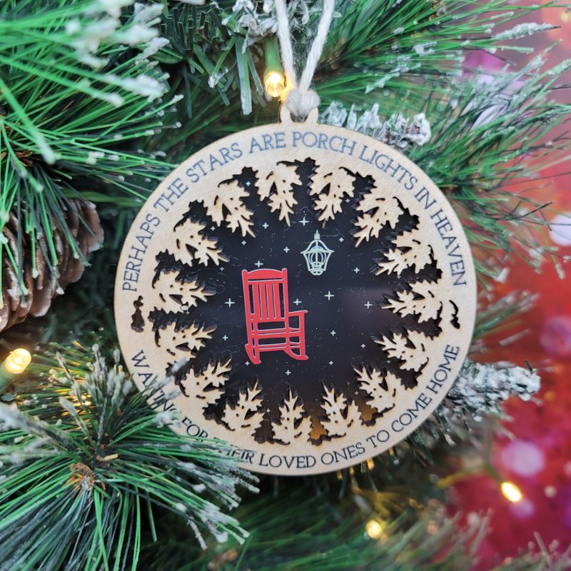 Heavenly Remembrance: UV-Printed Acrylic Ornament