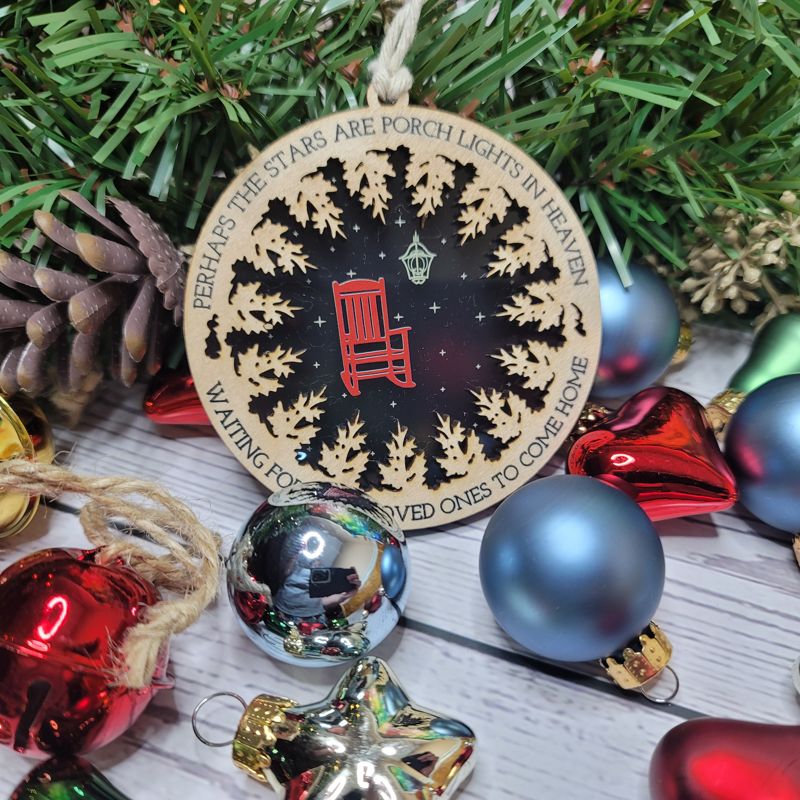 Heavenly Remembrance: UV-Printed Acrylic Ornament
