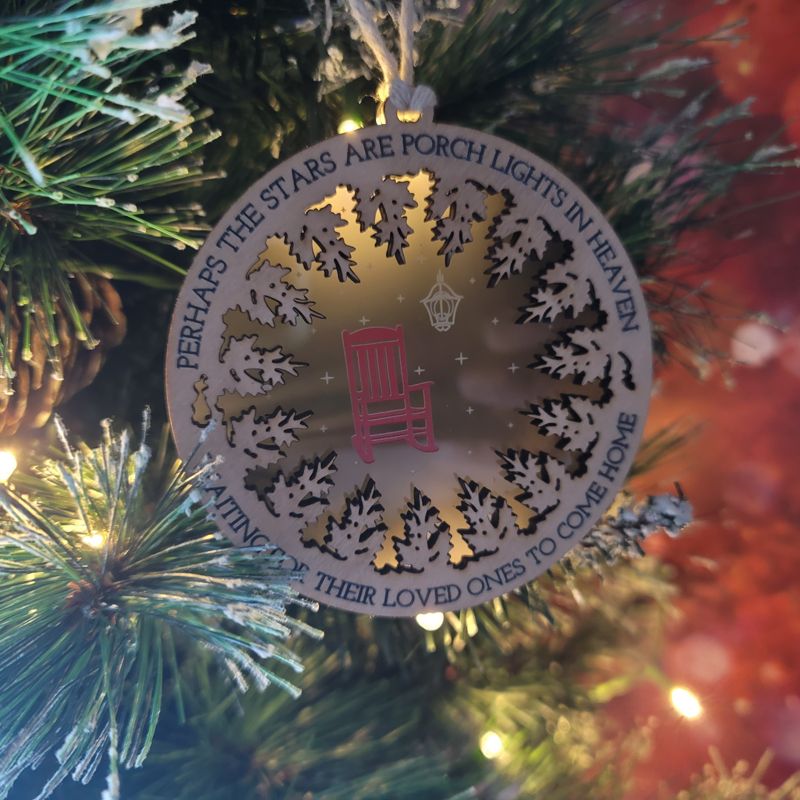 Heavenly Remembrance: UV-Printed Acrylic Ornament