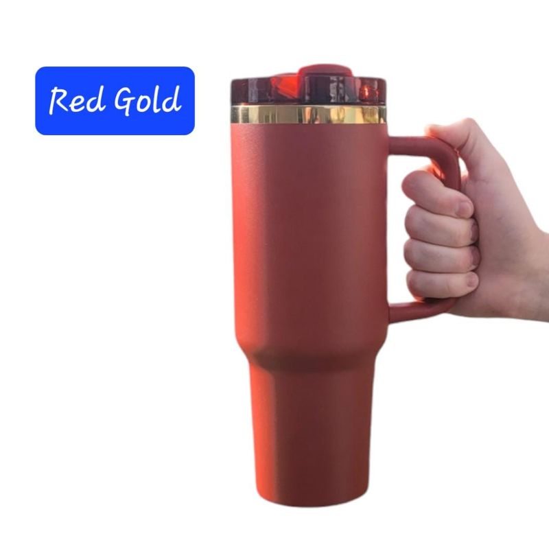 40oz Pirate Tumbler with Gold Engraving πβ | Customizable Colors | Perfect Gift for Ocean Lovers & Pirate Enthusiasts (Blue Gold)