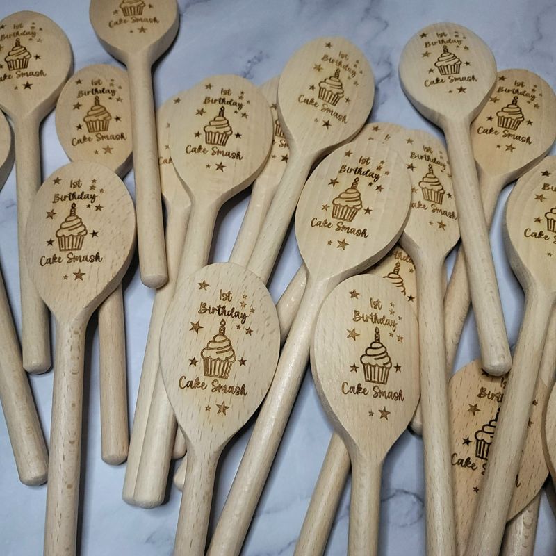 Cake Smash Spoon Engraving