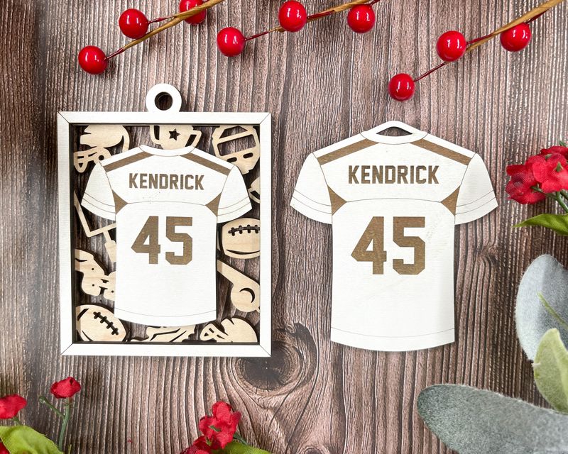 Football Jersey Christmas Ornament