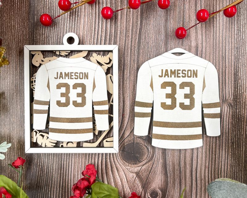 Hockey Jersey Christmas Ornament