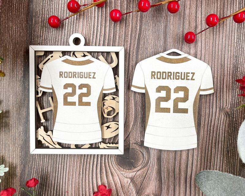 Rugby Jersey Christmas Ornament
