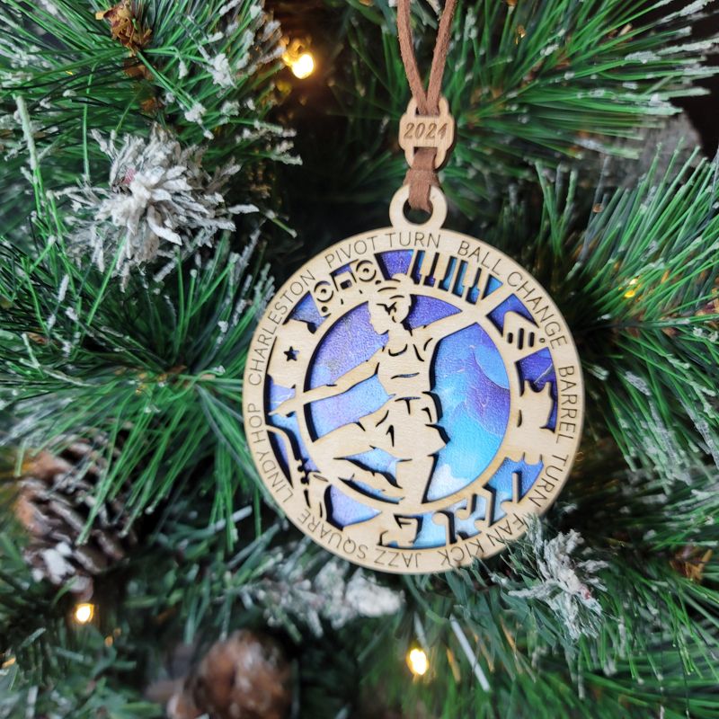 Personalized Dance-Themed Christmas Ornament