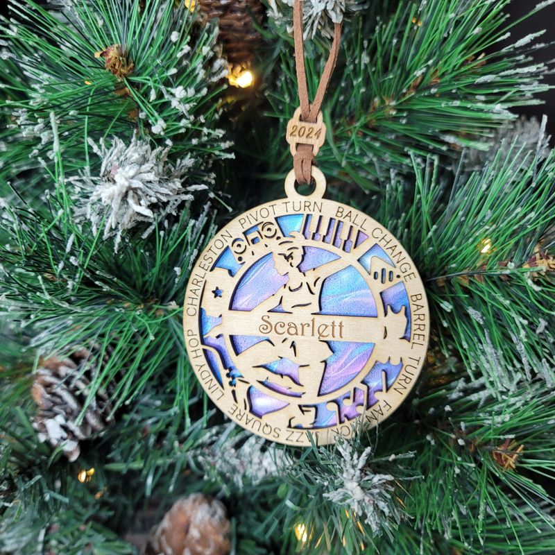 Personalized Dance-Themed Christmas Ornament