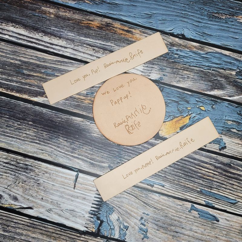 Personalized Leather Bookmarks with Handwritten Engravings ✨📜