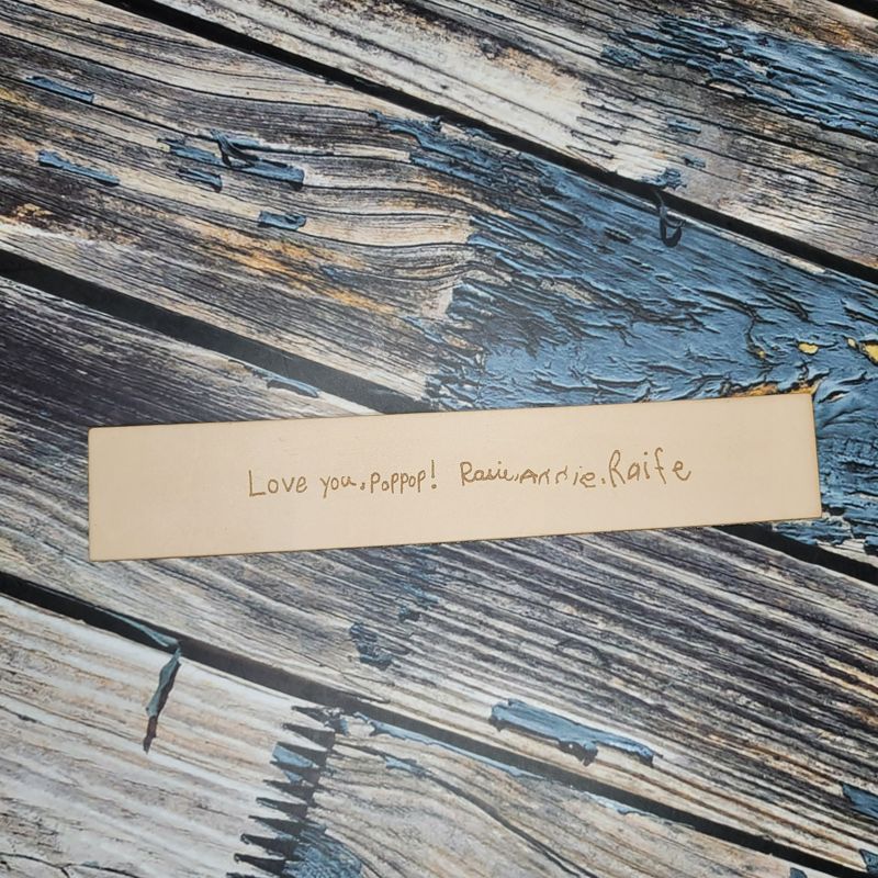 Personalized Leather Bookmarks with Handwritten Engravings ✨📜