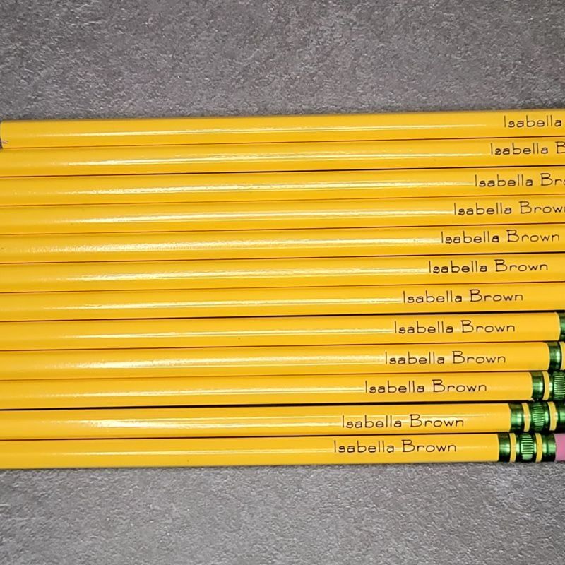 Engraved Pencils (#2 Primary Color)