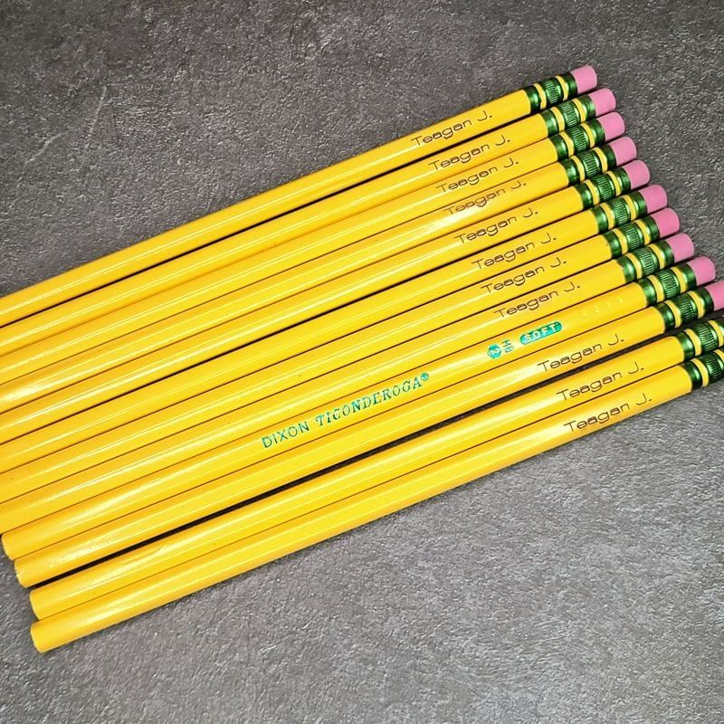 Engraved Pencils (#2 Primary Color)