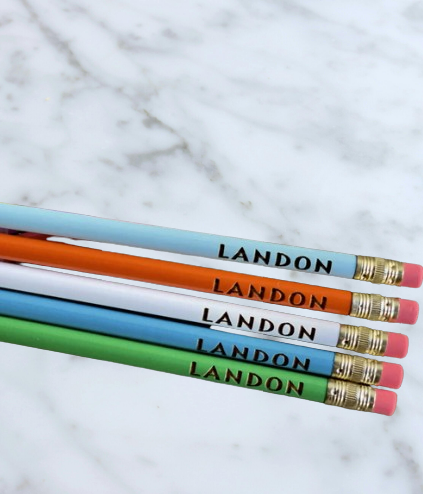 Engraved Pencils (#2 Primary Color)
