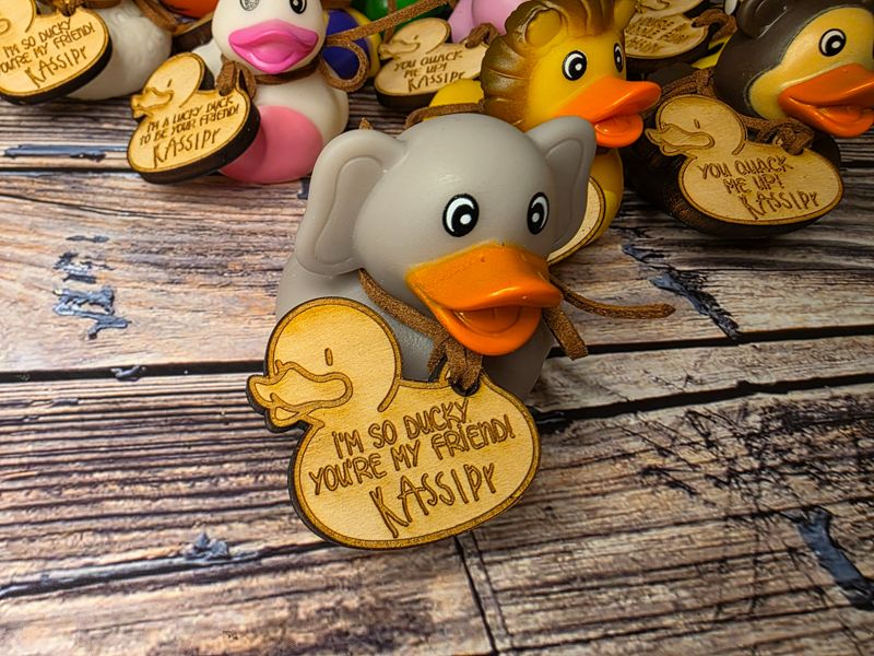 💖 Children's Valentine Favors - Personalized Rubber Duckies 💖