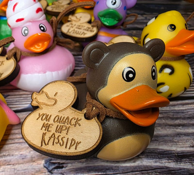 💖 Children's Valentine Favors - Personalized Rubber Duckies 💖