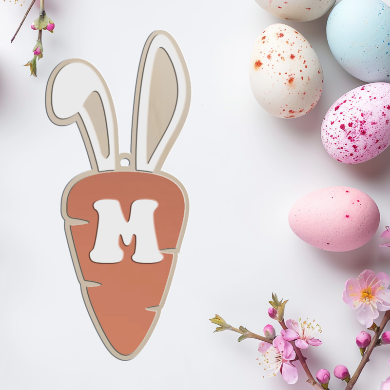 🥕 Personalized Carrot Easter Basket Tags - Cute and Customizable! 🐇