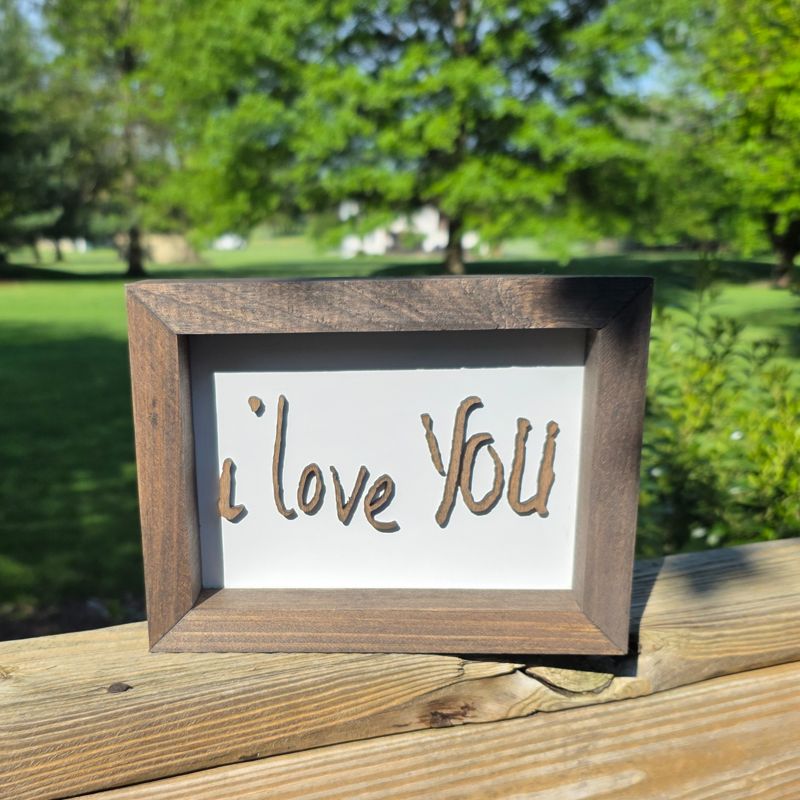 🖋️ Custom Handwritten Note Wood Sign | 3D Laser Cut Keepsake | Personalized Gift 🎁