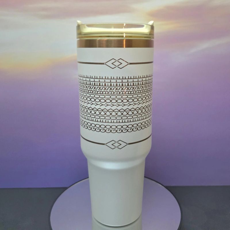 Hidden Message 40oz Tumbler – Fun, Stylish, & Laser Engraved (Black Copper)