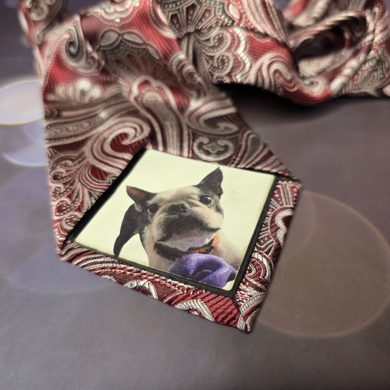📸 Personalized Photo Tie Patch – Keepsake for Him! 👔
