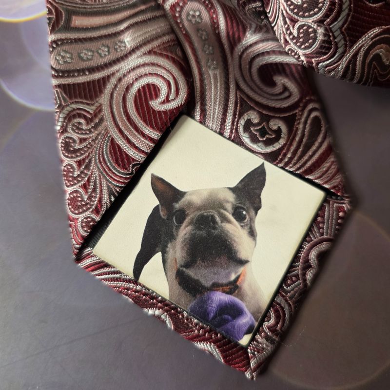 📸 Personalized Photo Tie Patch – Keepsake for Him! 👔