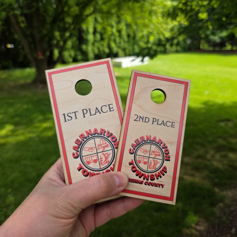 Custom Cornhole Tournament Trophy – Personalized Wood Award – Laser Engraved or UV Printed – Rustic Game Prize for Backyard, Corporate, or League Events