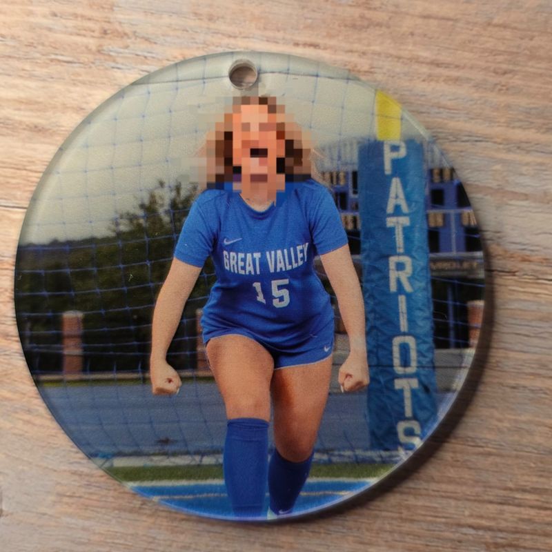 Custom Photo Pins – Perfect for Parents for Senior Night Gifts & Bag Tags