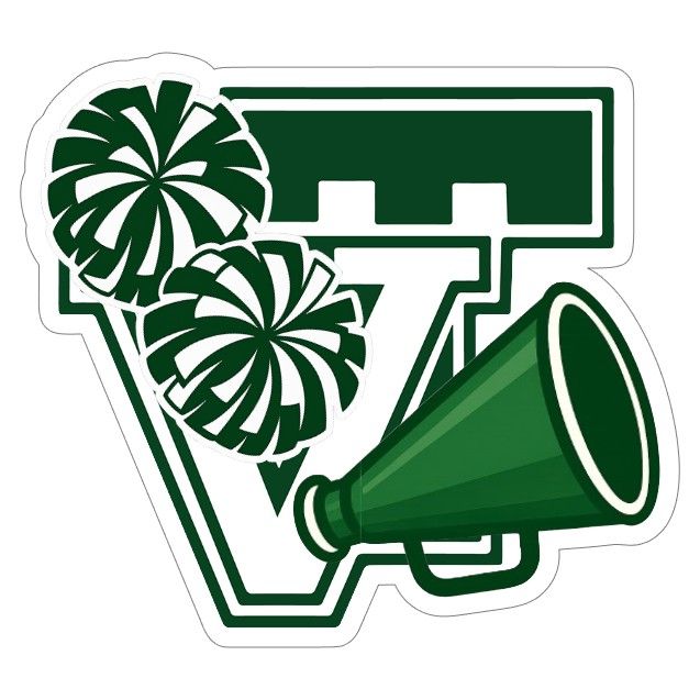 Custom Cheer Bag Tag with Megaphone & Pom-Pom Logo
