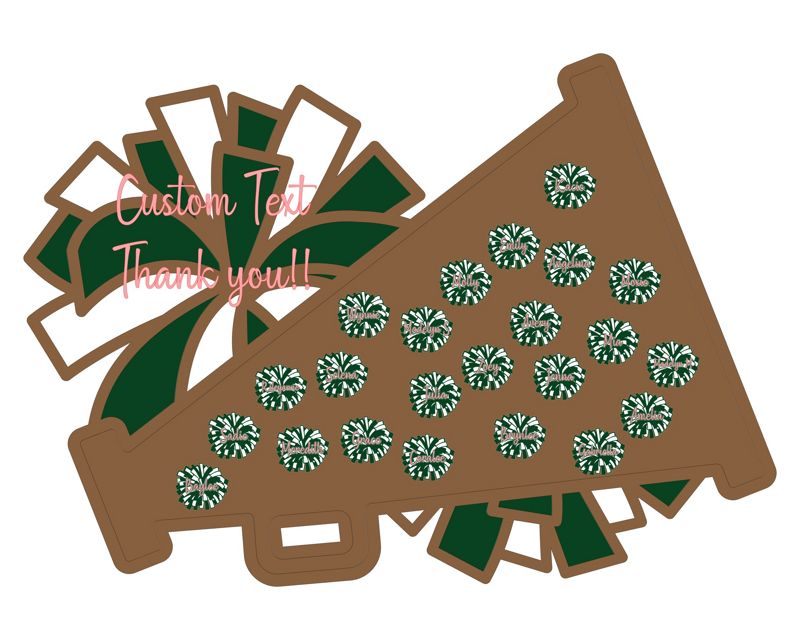 Personalized Cheer Coach Gift Sign