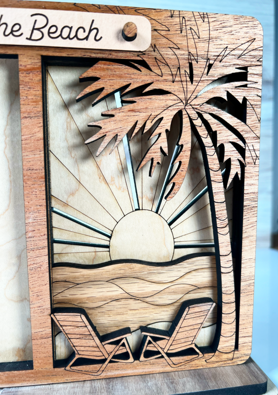 Memories at the Beach – Wood Photo Frame