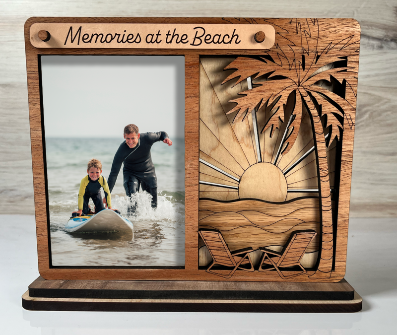 Memories at the Beach – Wood Photo Frame