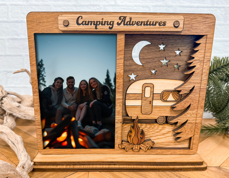Camping Adventures – RV Wood Photo Frame