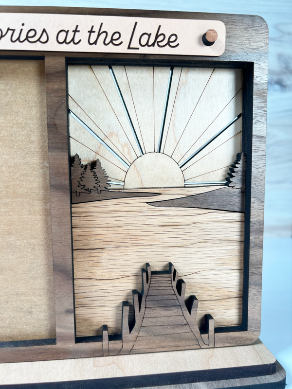 Memories at the Lake – Wood Photo Frame
