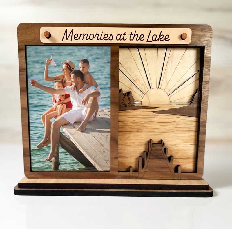 Memories at the Lake – Wood Photo Frame