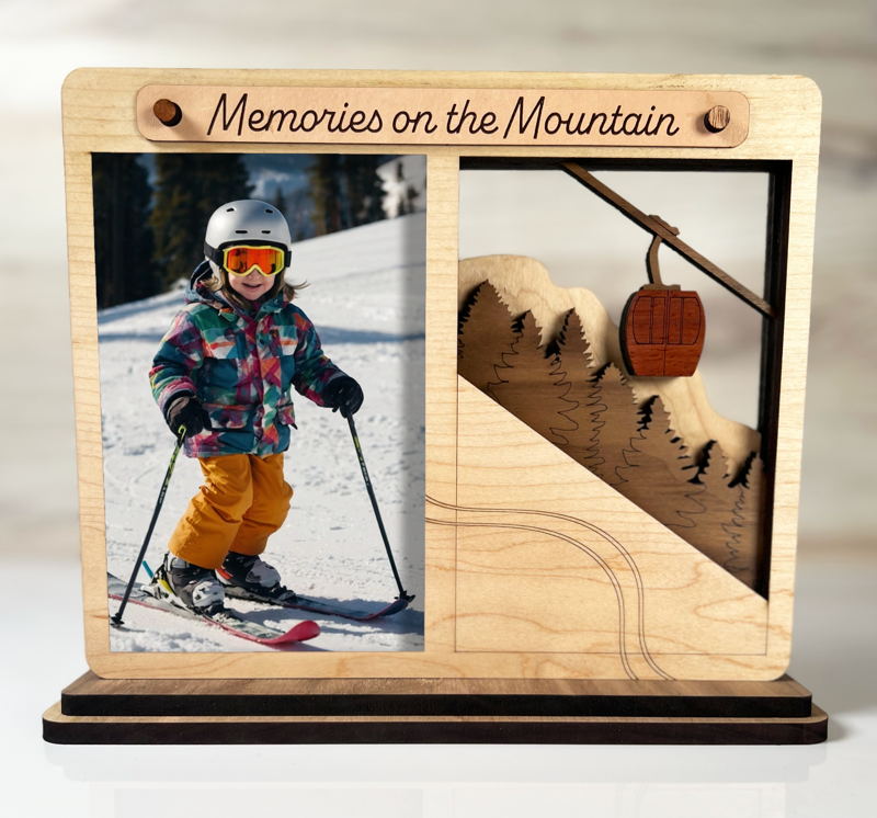 Memories on the Mountain – Wood Photo Frame