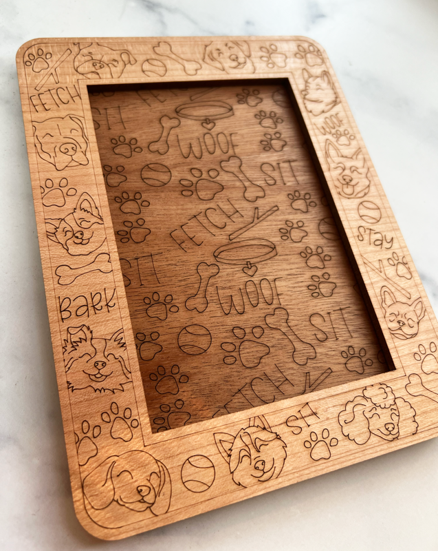 Dog Laser Engraved Notepad Holder 🐶