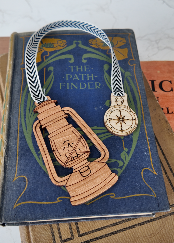 Camping Bookmark β Laser-Engraved Wood ποΈ