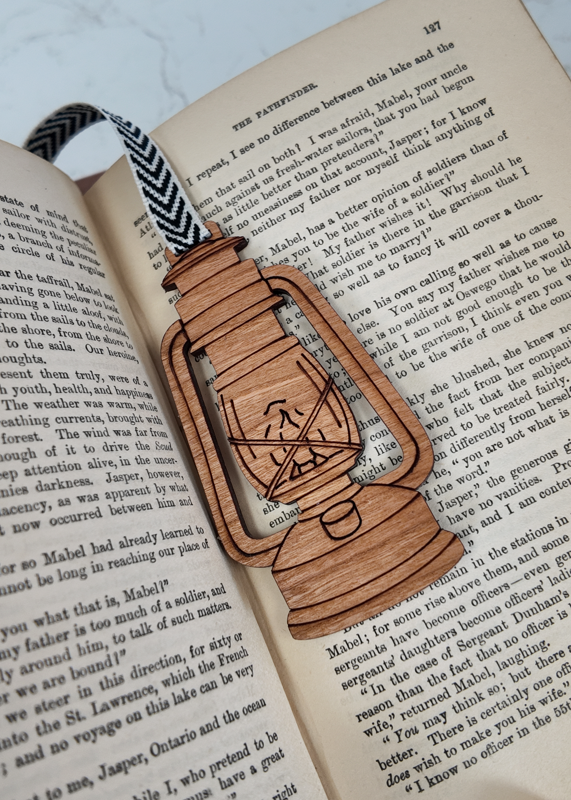 Camping Bookmark β Laser-Engraved Wood ποΈ