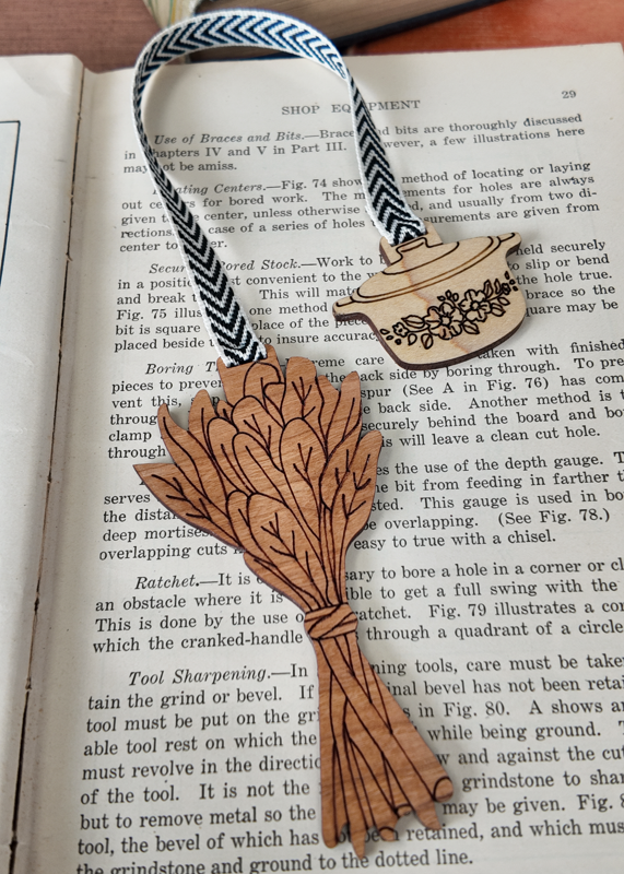 Cooking Bookmark β Laser-Engraved Wood π²