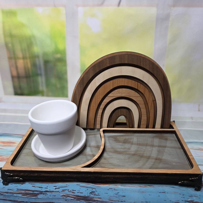 Boho Rainbow Trinket Tray