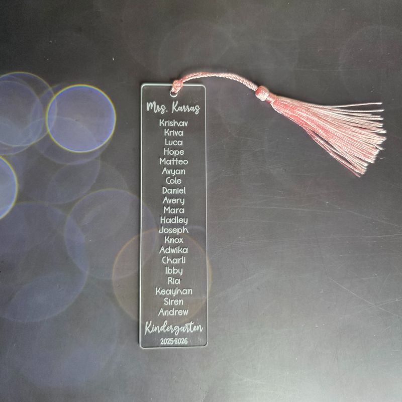 Personalized Teacher Class Bookmark