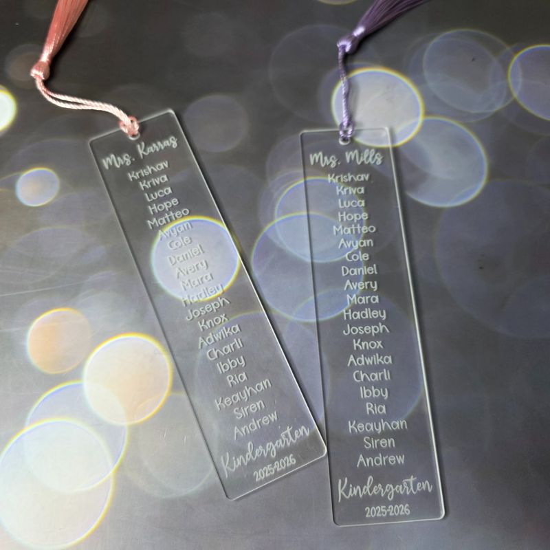 Personalized Teacher Class Bookmark