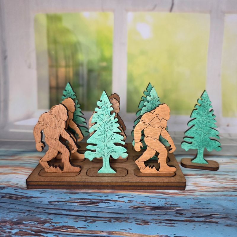 Bigfoot Forest Tic Tac Toe Set