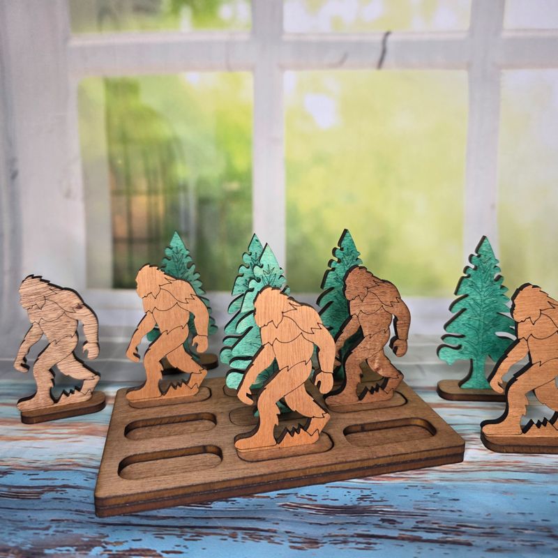 Bigfoot Forest Tic Tac Toe Set