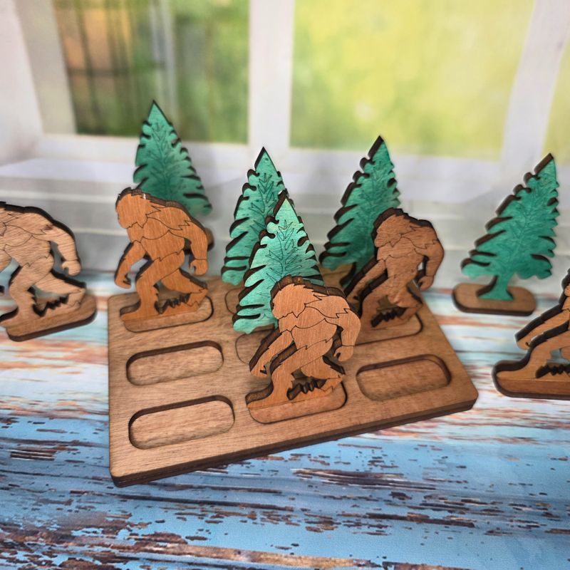 Bigfoot Forest Tic Tac Toe Set
