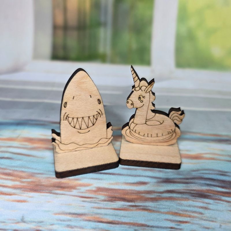 Sharks & Unicorns Tic Tac Toe Set