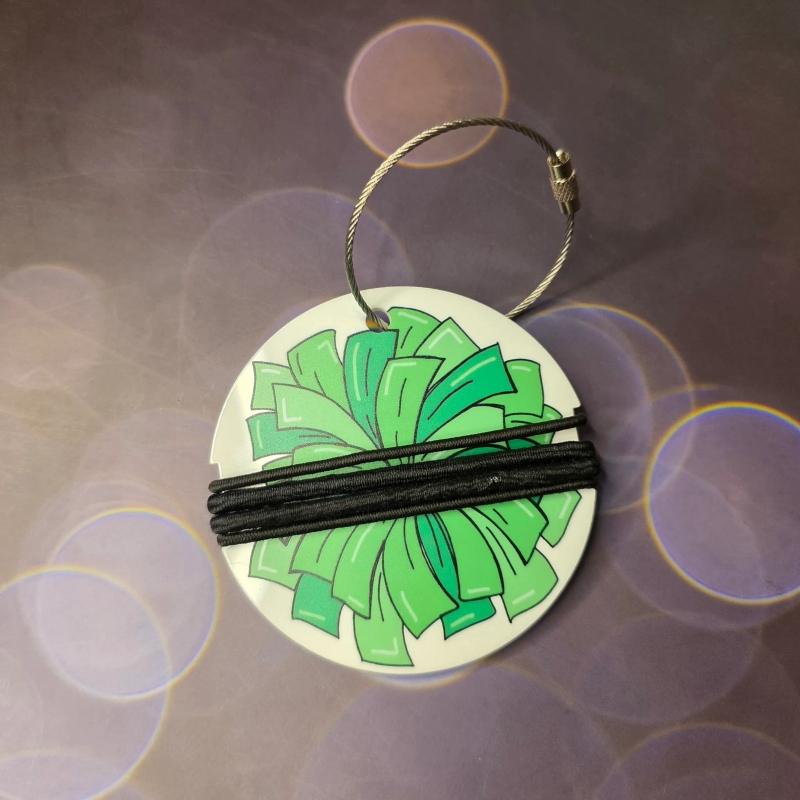 Custom Cheer Hair Tie Bag Tag