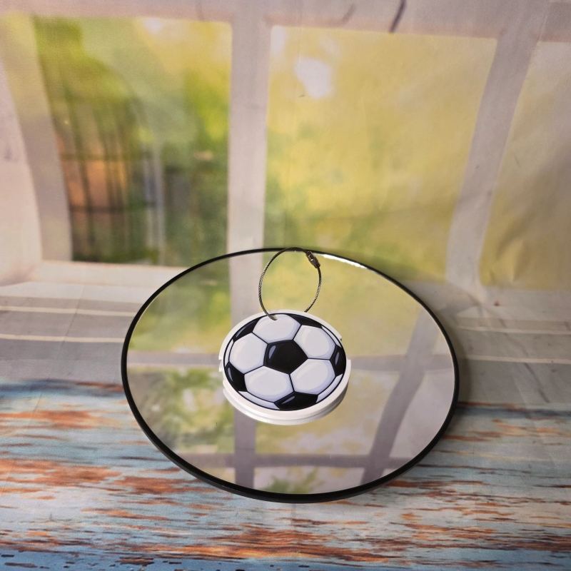 Custom Soccer Hair Tie Bag Tag