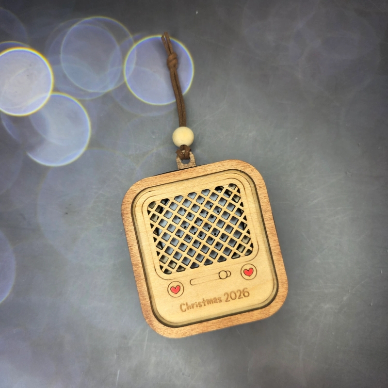Vintage Radio Voice Recorder Ornament