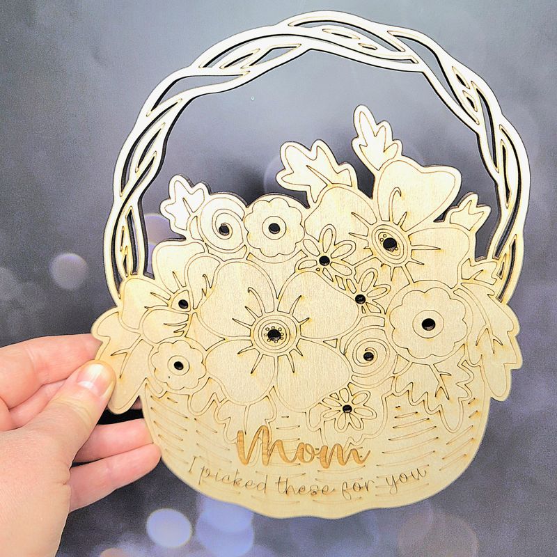 Flowers for Mom, Mother's Day Flower Basket, Child Flower Basket, Mother Gift, Pick Flowers, Outdoor Activity for Child, Flower Collector